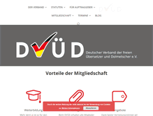 Tablet Screenshot of dvud.de